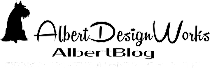 アルバートデザインロゴ反転ブログタイトル2.png